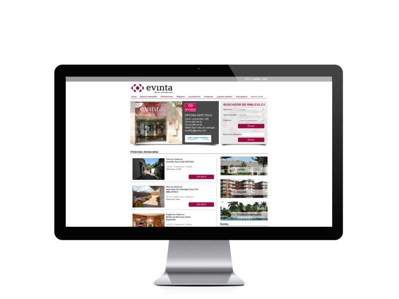 Web del cliente - evinta.com