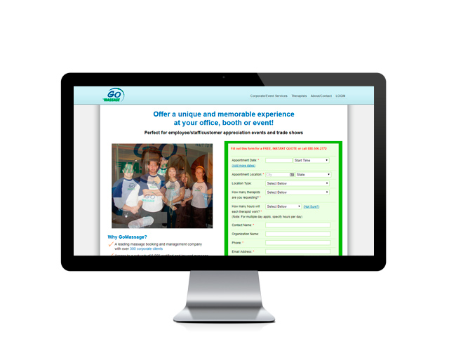 Web del cliente - gomassage.com