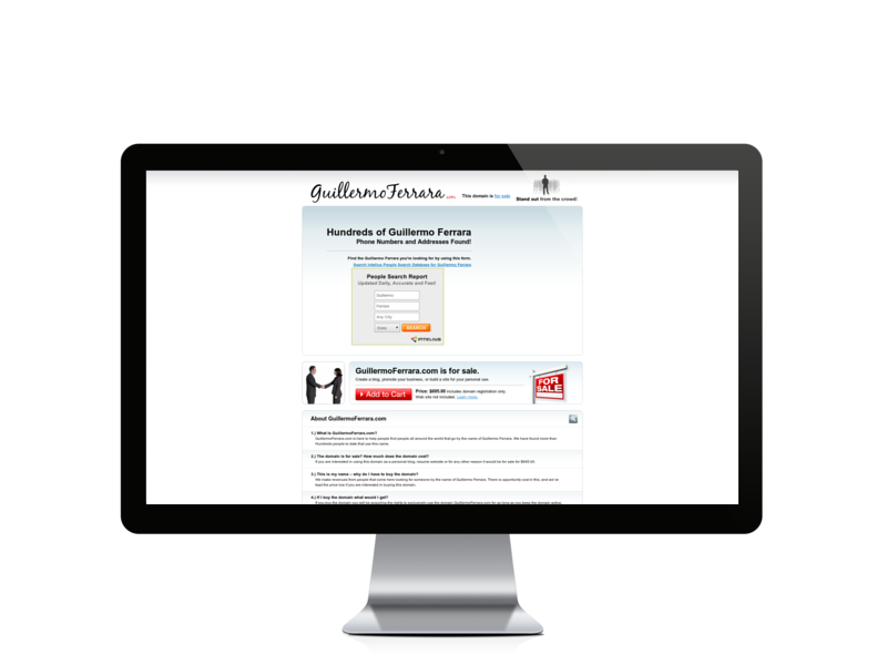 Web del cliente - guillermoferrara.com