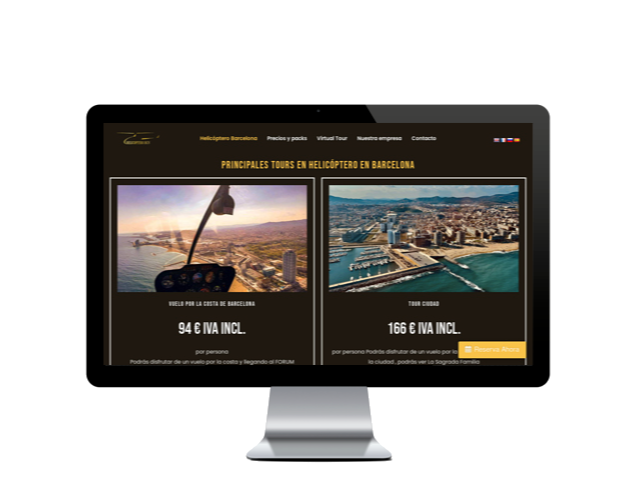 Web del cliente - helicopterobarcelona.es
