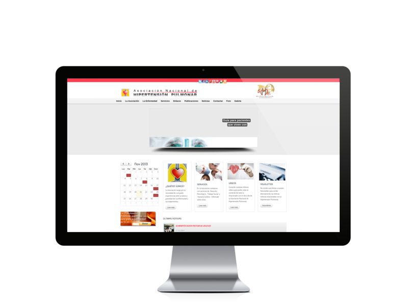 Web del cliente - hipertensionpulmonar.es