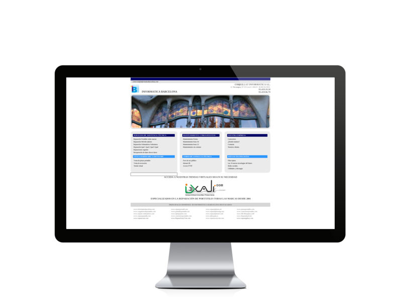 Web del cliente - informaticabarcelona.com