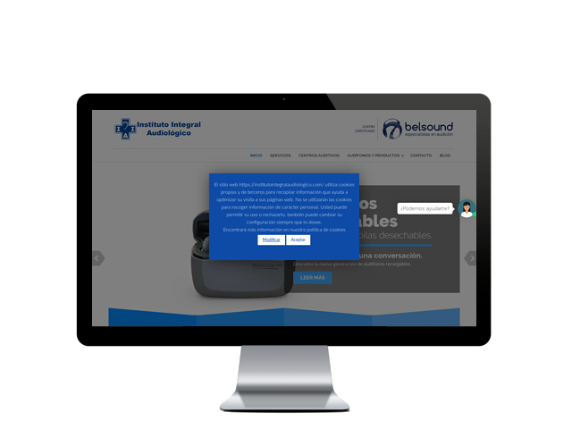 Web del cliente - institutointegralaudiologico.com