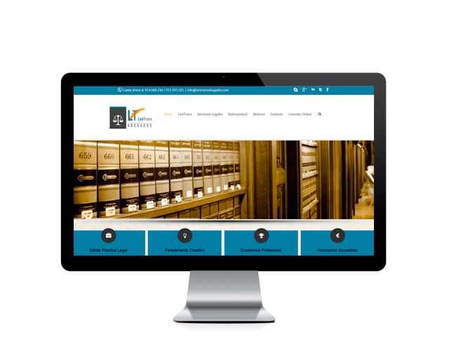 Web del cliente - lextransabogados.com