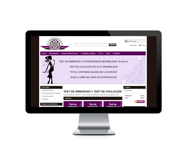 Web del cliente - libertytest.es