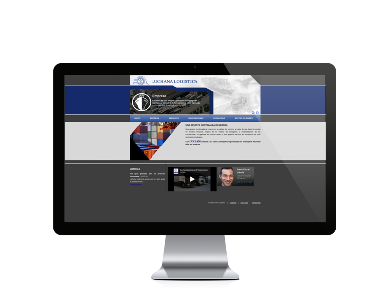 Web del cliente - luchanalogistica.com