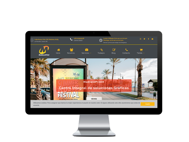 Web del cliente - madnessprint.com