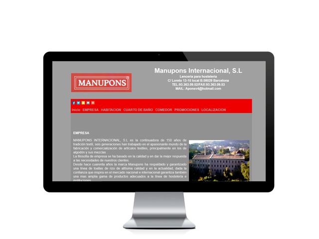 Web del cliente - manupons.com
