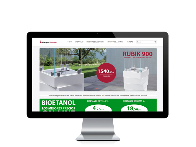 Web del cliente - masquechimeneas.com
