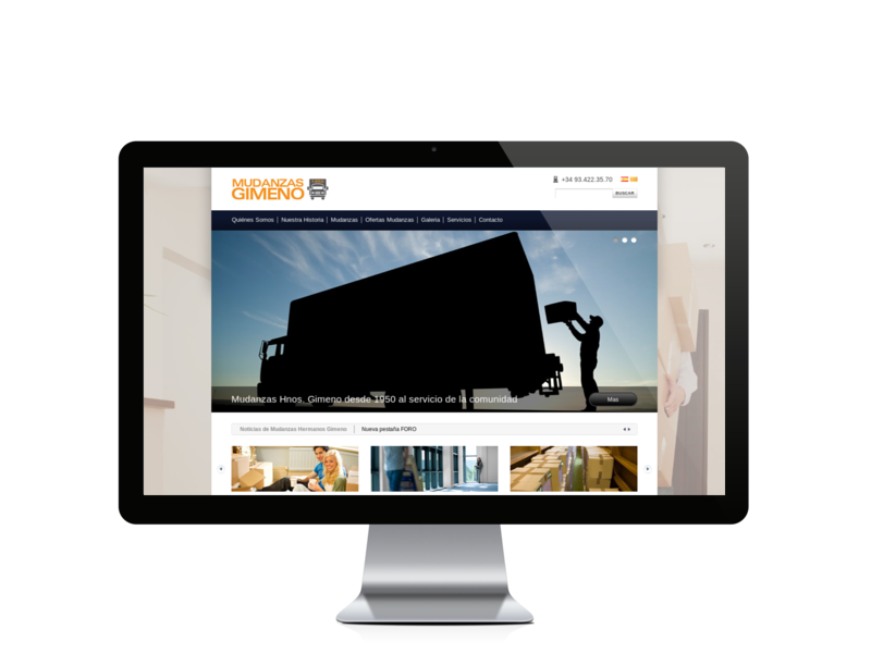 Web del cliente - mudanzasgimeno.com