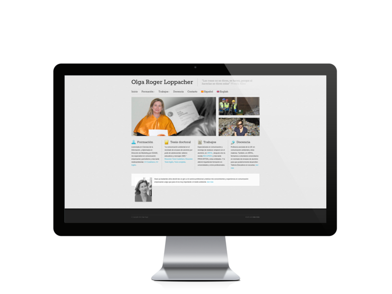Web del cliente - olgaroger.com