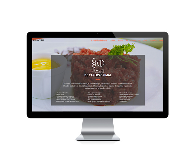 Web del cliente - olicafebar.com
