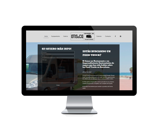 Web del cliente - otisandcofoodtrucks.es