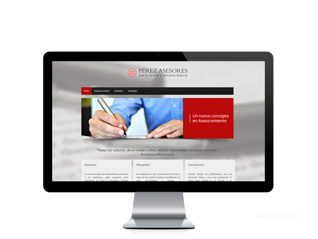 Web del cliente - perezasesores.com