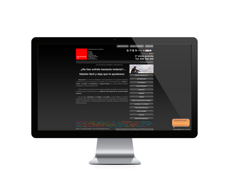 Web del cliente - sinconsumir.com