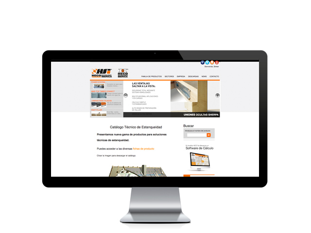 Web del cliente - tornillosheco.com