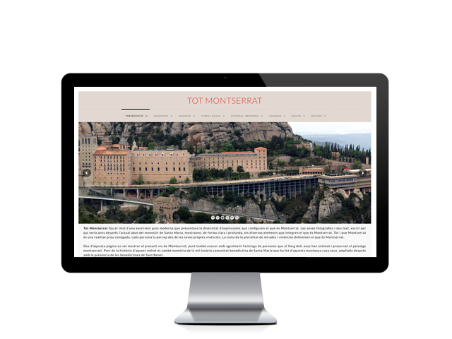 Web del cliente - totmontserrat.cat